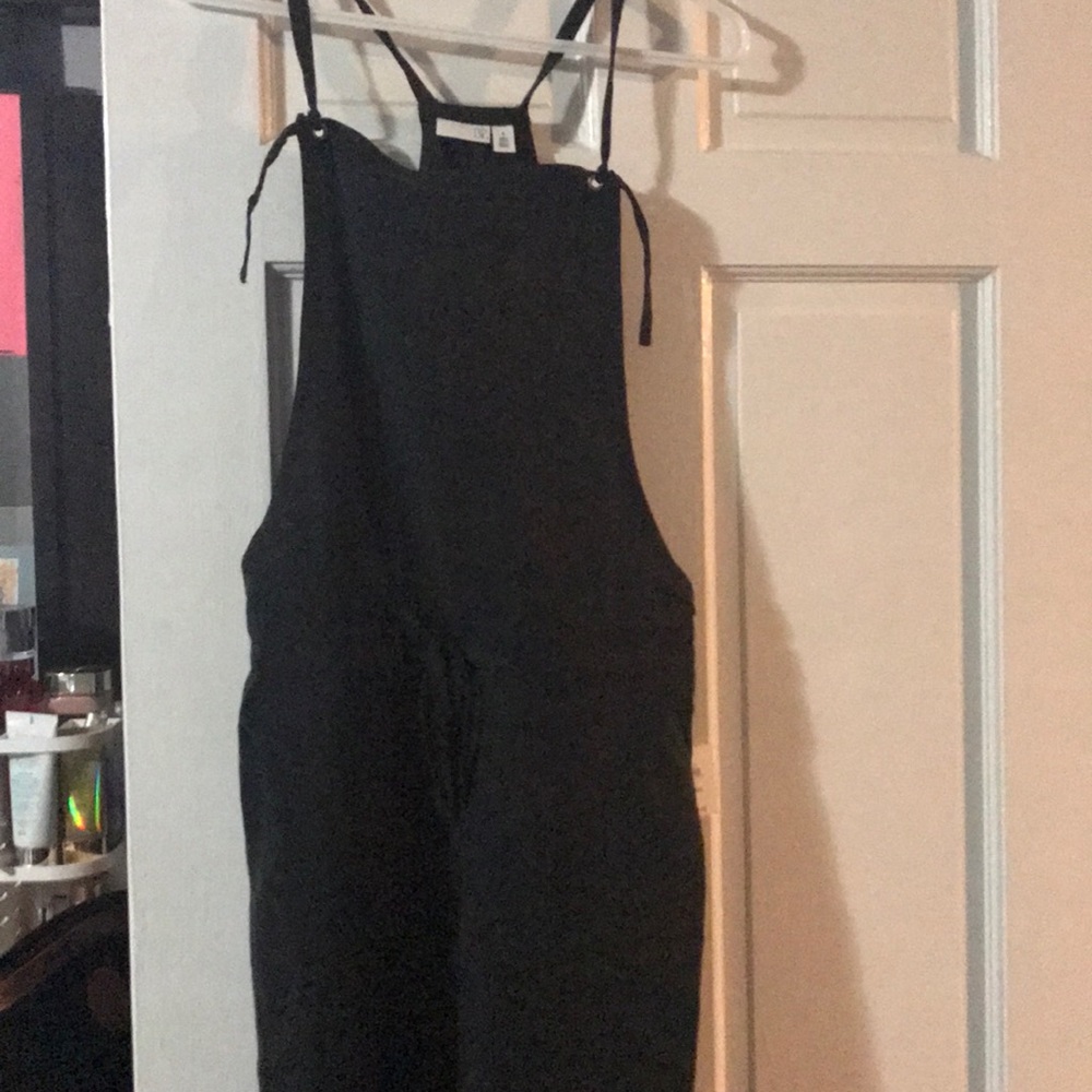 Black cotton overall